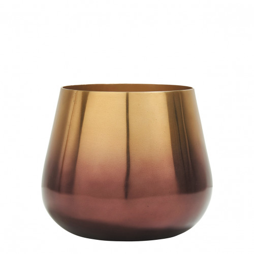 PATIO plant pot with aged brass finish dia 21x18